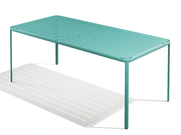 MELIK - Rectangular powder coated steel table by BABEL D - view 2